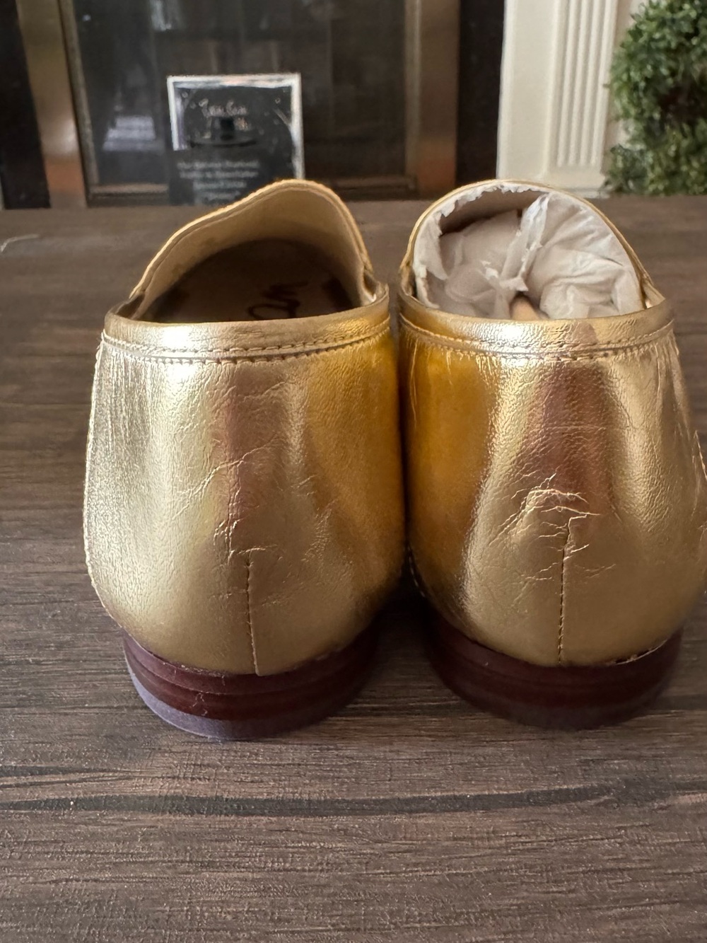 Sam Edelman Metallic Gold Bit Loafer - Picture 5 of 8